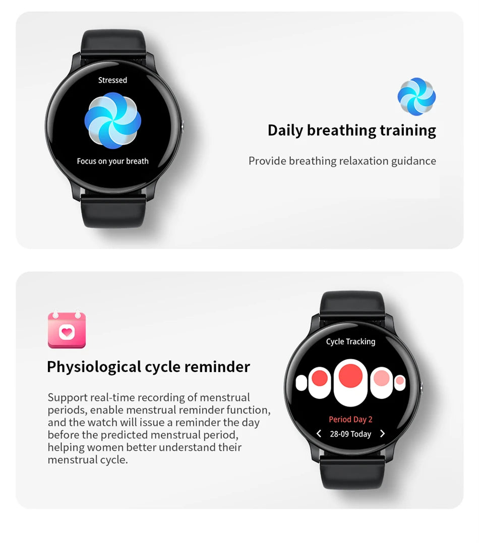 LIGE Women's SmartWatch Blood Oxygen Monitor Sports Fitness Tracker Bluetooth Call Al Voice Assistant Watches For Android IOS