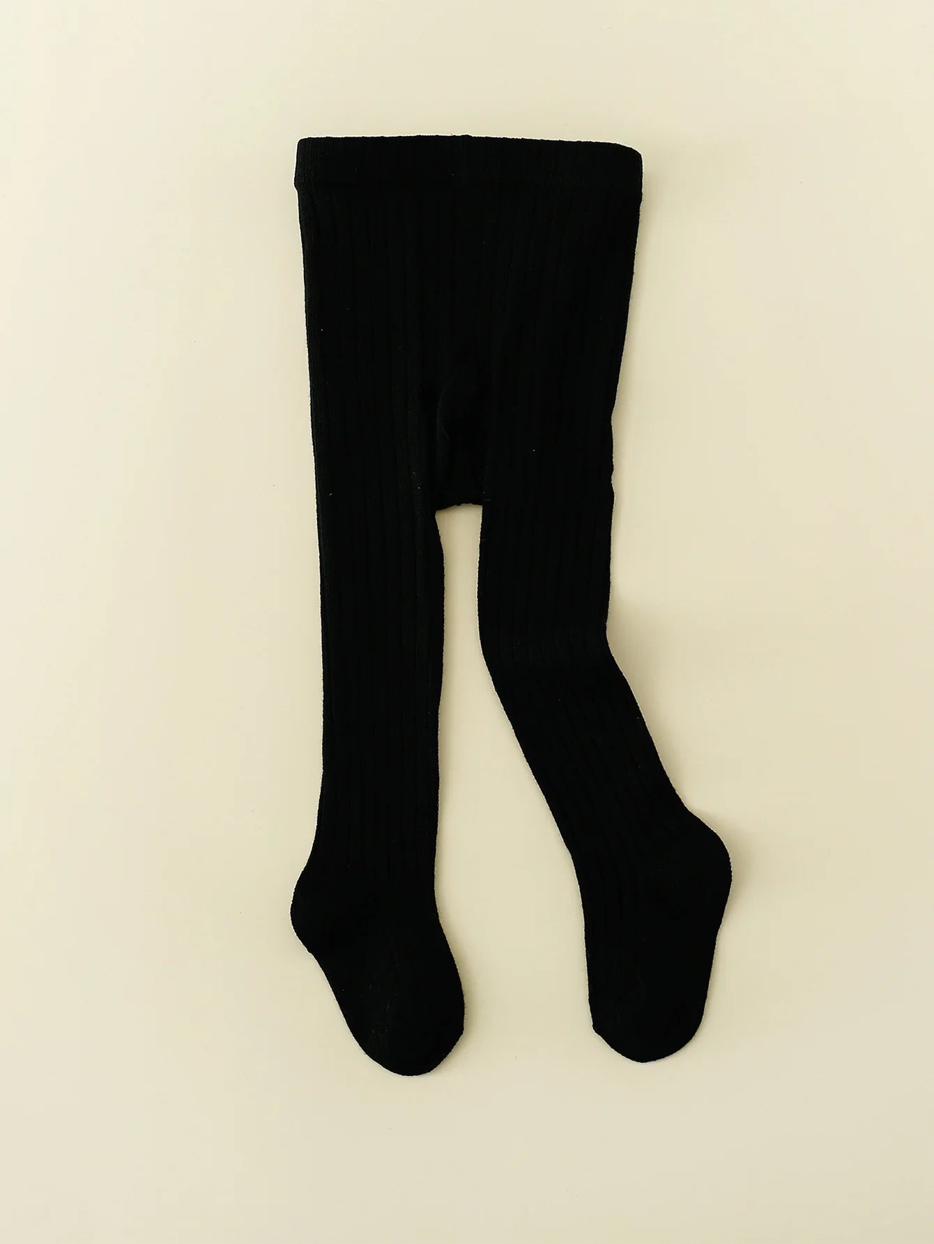 1-Pack of Simple Basic Vertical Striped Leggings for Baby Girls, Suitable for Girls' Daily Life