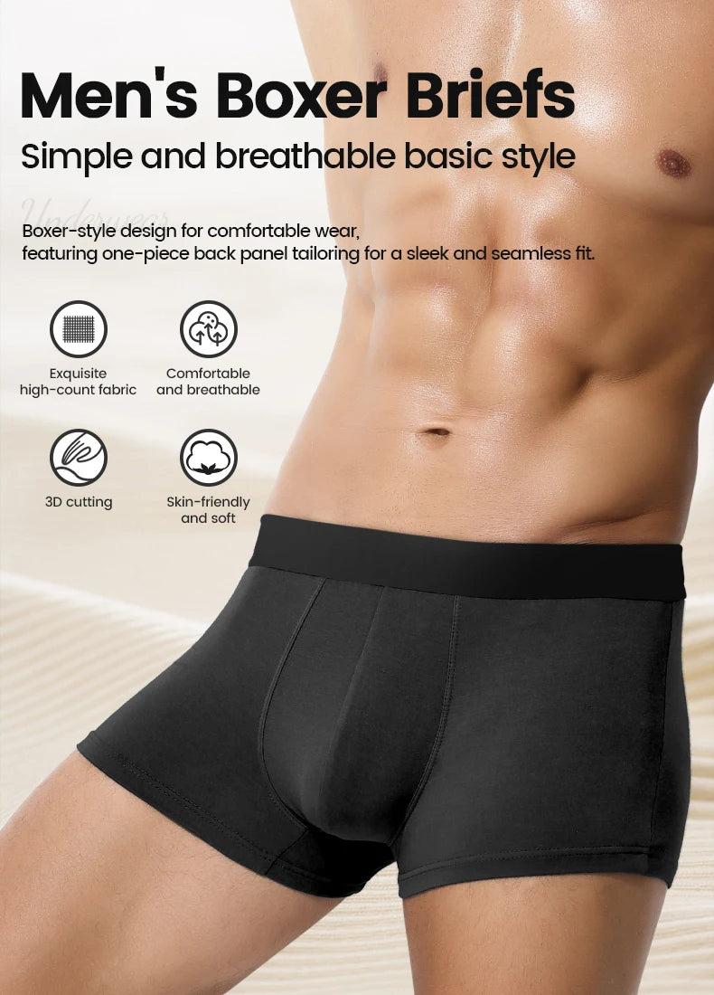 Men's underwear wholesale, European and American cross-border ice silk English size four-corner pants, large size underpants