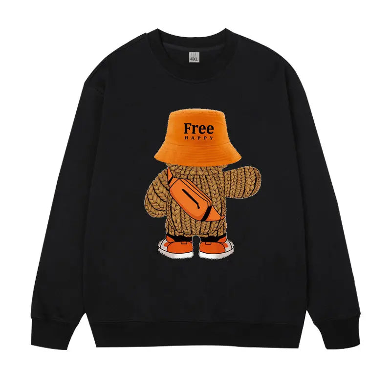 Plus Size Pullovers Men's Sweatshirts 110-185kg Oversized Round Neck Long Sleeve Tees Loose Tops Big Size Male Clothing 1XL-7XL