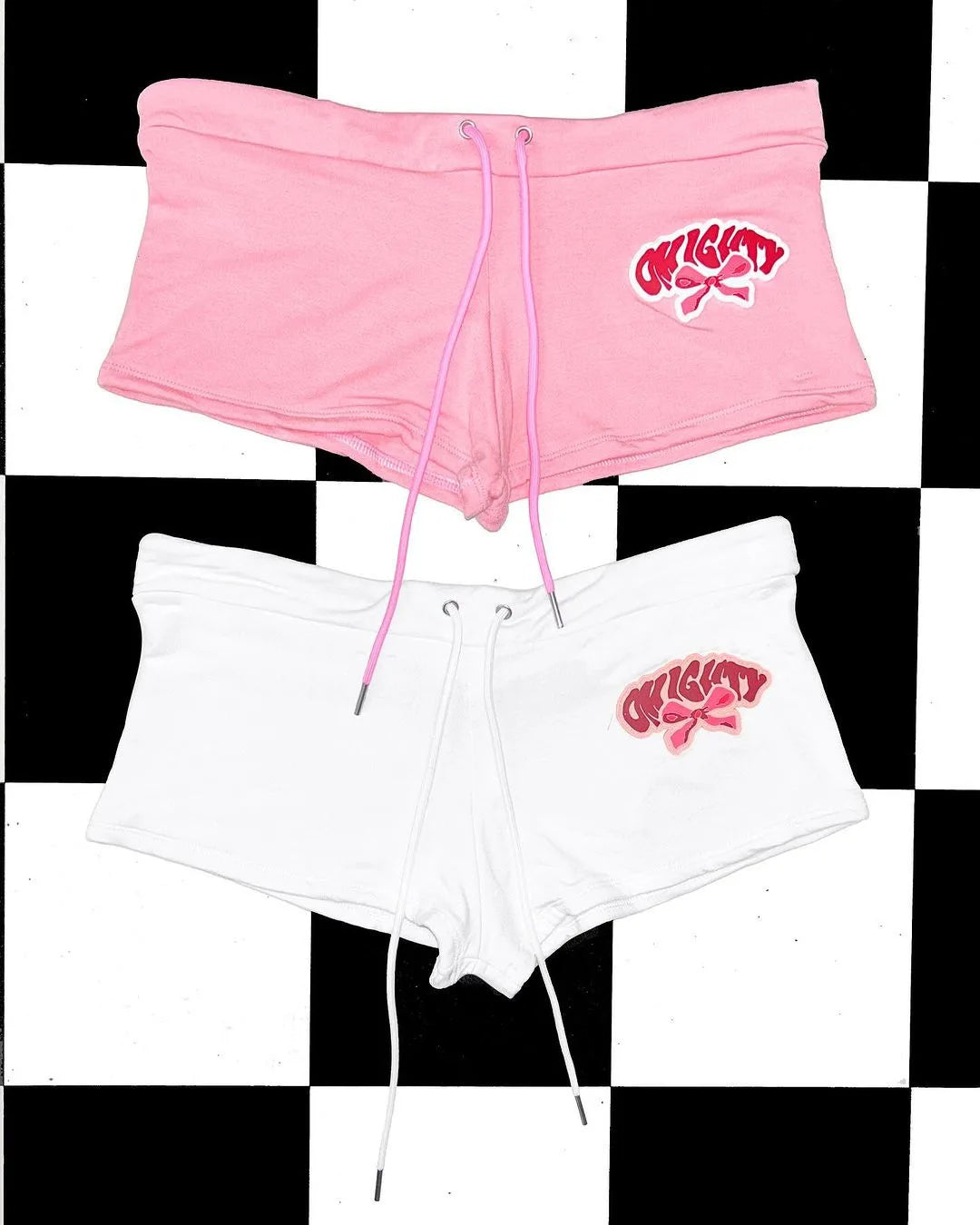 Summer New Y2K Camisole+Ultra Short Pants Set, American Sexy Trend Letter Print Contrasting Spicy Girl Outfit
