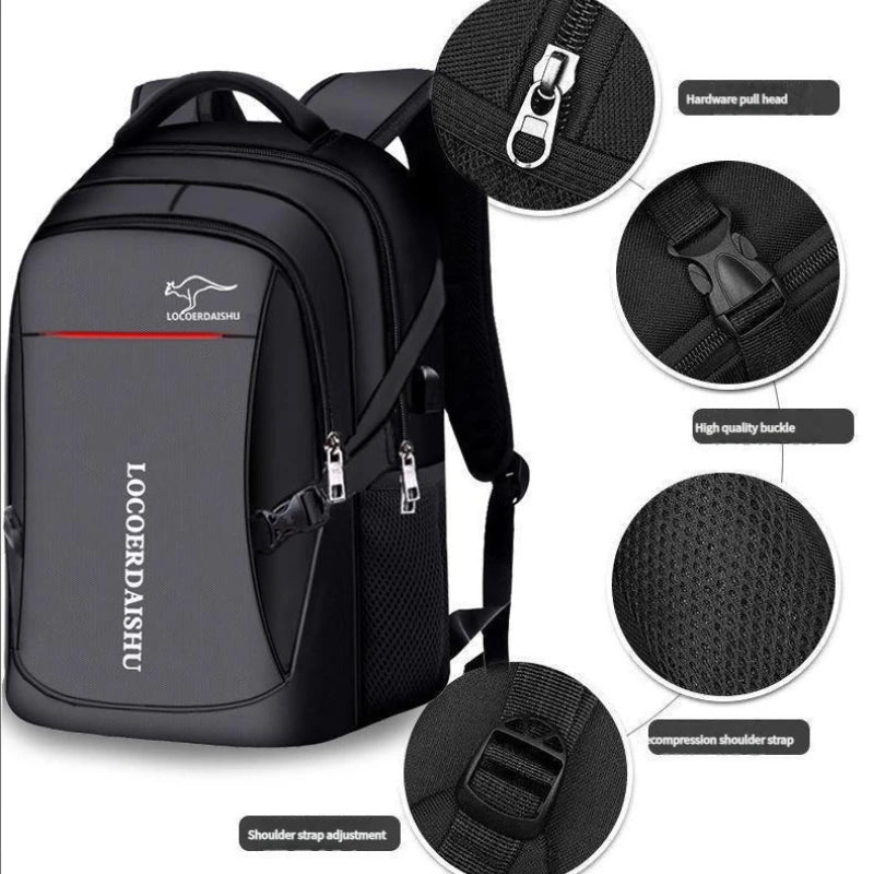 Men's and women's large-capacity trendy outdoor travel casual backpacks and schoolbags, airplane cabin backpacks
