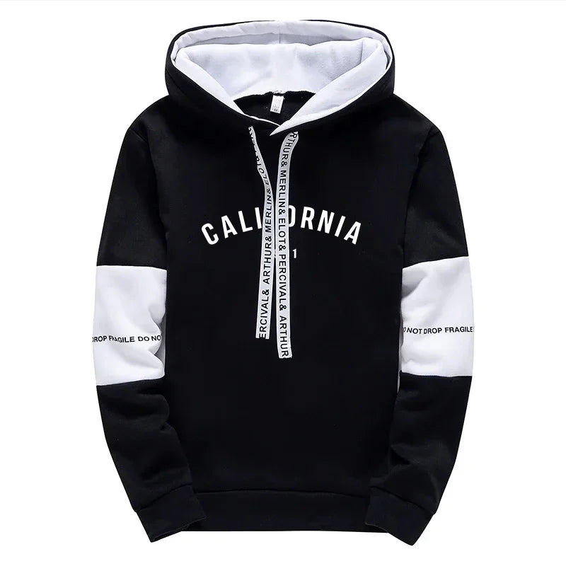 Mens Tracksuit Fashion Casual Hooded Sweatshirts Outdoors Sports Jogging Man Clothing Daily Versatile Single Piece Hoodie Pants