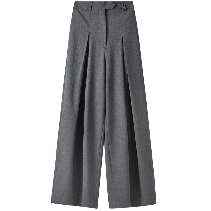 SENTUBILA Women Wide Leg Pants Office Lady Work Wear Trouser 2026 Spring Fashion Elegant Commute Full-length Pants 133K51993