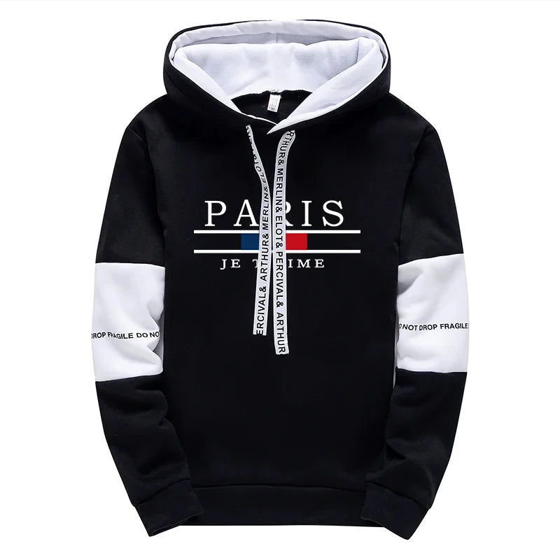 Fashion Mens Tracksuit Print Casual Sweatshirts Outdoors Sports Jogging Mens Clothing Single Piece Hoodie Pants Daily Streetwear
