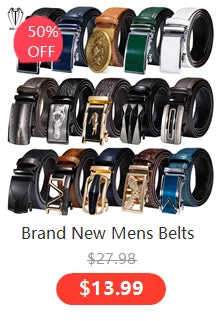 High Quality Mens Belts Black Brown Blue White Green Leather Straps Casual Gold Automatic Buckles Waistband Belt for Men Wedding BAZAARHUBO