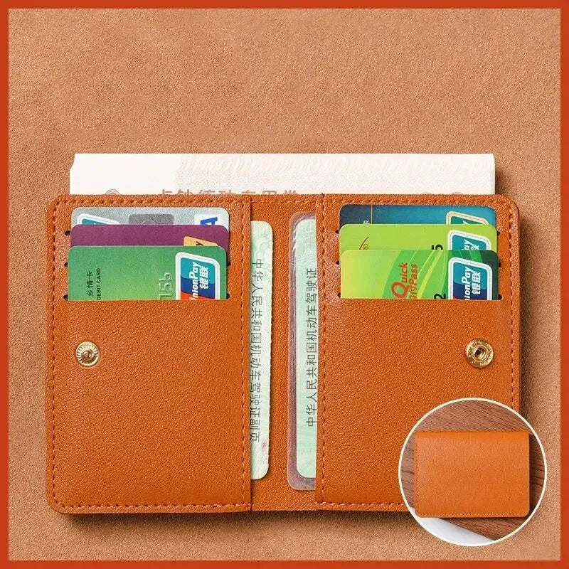 Ultra Thin Design Credit Card Holder Women Wallets Fashion Purses Small Wallet for Men Short Clutch Purse Money Bag Mens Wallet