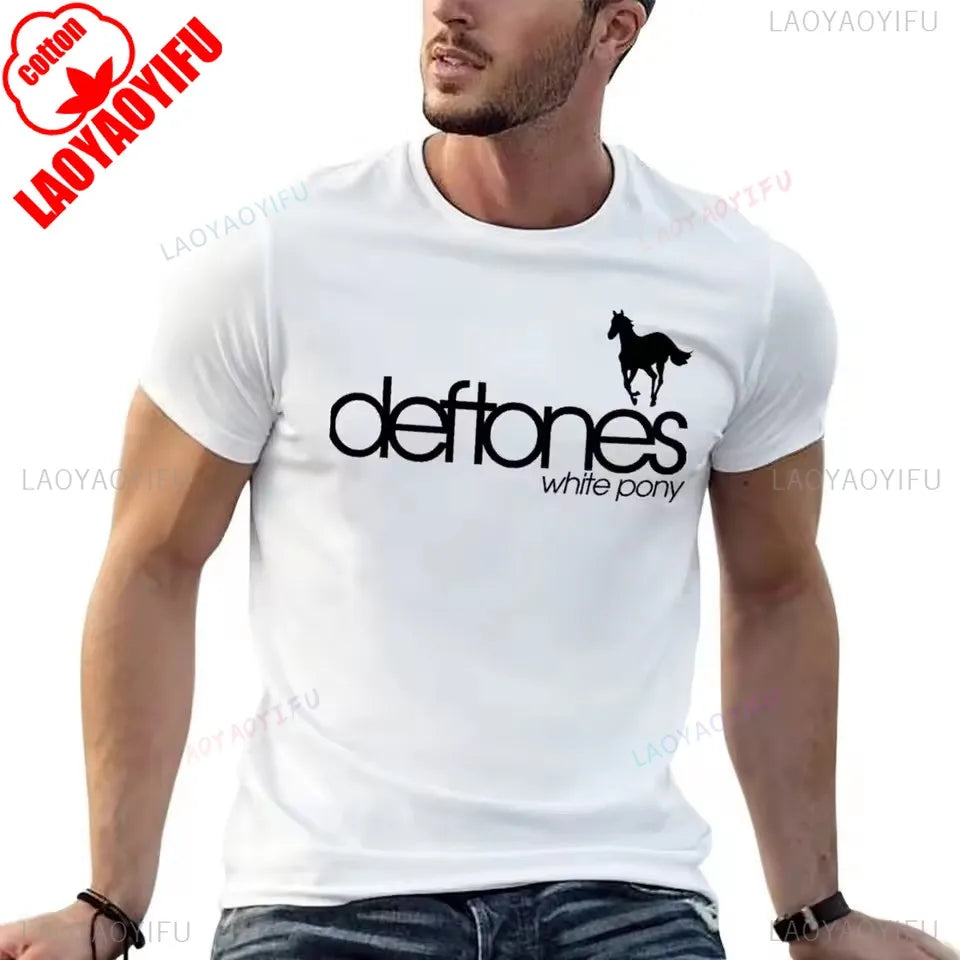 Deftones Band White Pony Adrenaline Grunge Graphic Unisex T-Shirt 90s Retro Alternative Metal Streetwear Concert Merch