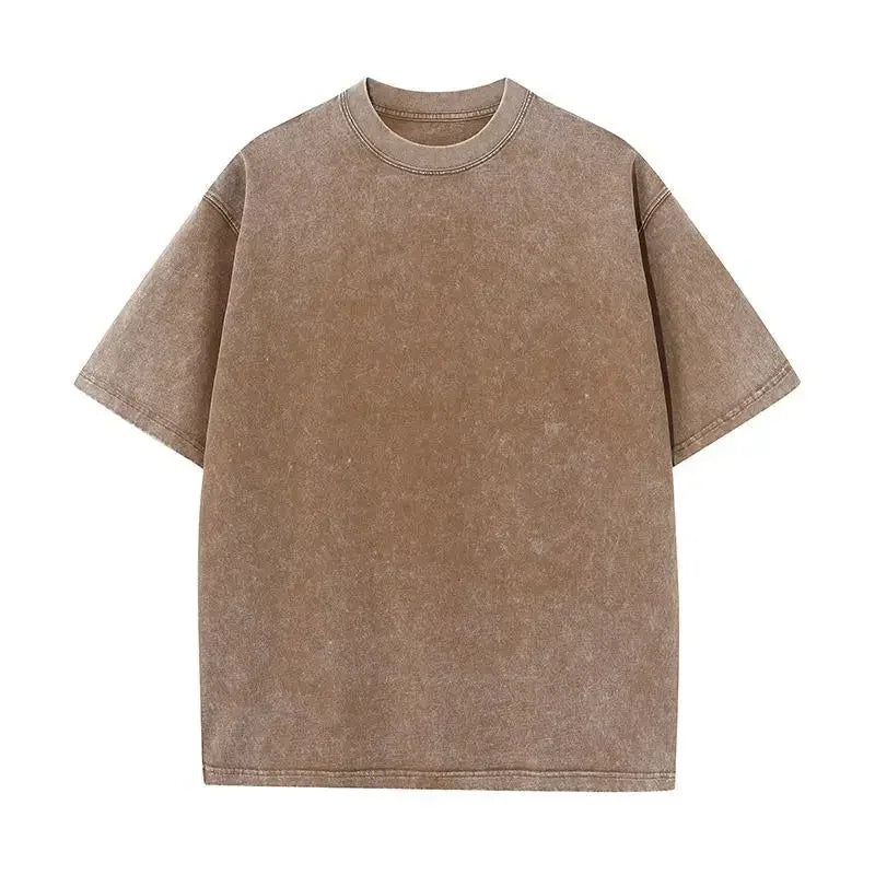 230GSM 100% Combed Cotton T Shirt for Women Men Washed T-Shirt Oversized Tshirt Casual Top Tee Shirt Luxury Male Clothing