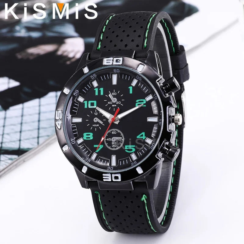 Fashion Men Quartz Watch Business Style Leather Strap Wristwatch 4 Colors Available Stylish Timepiece