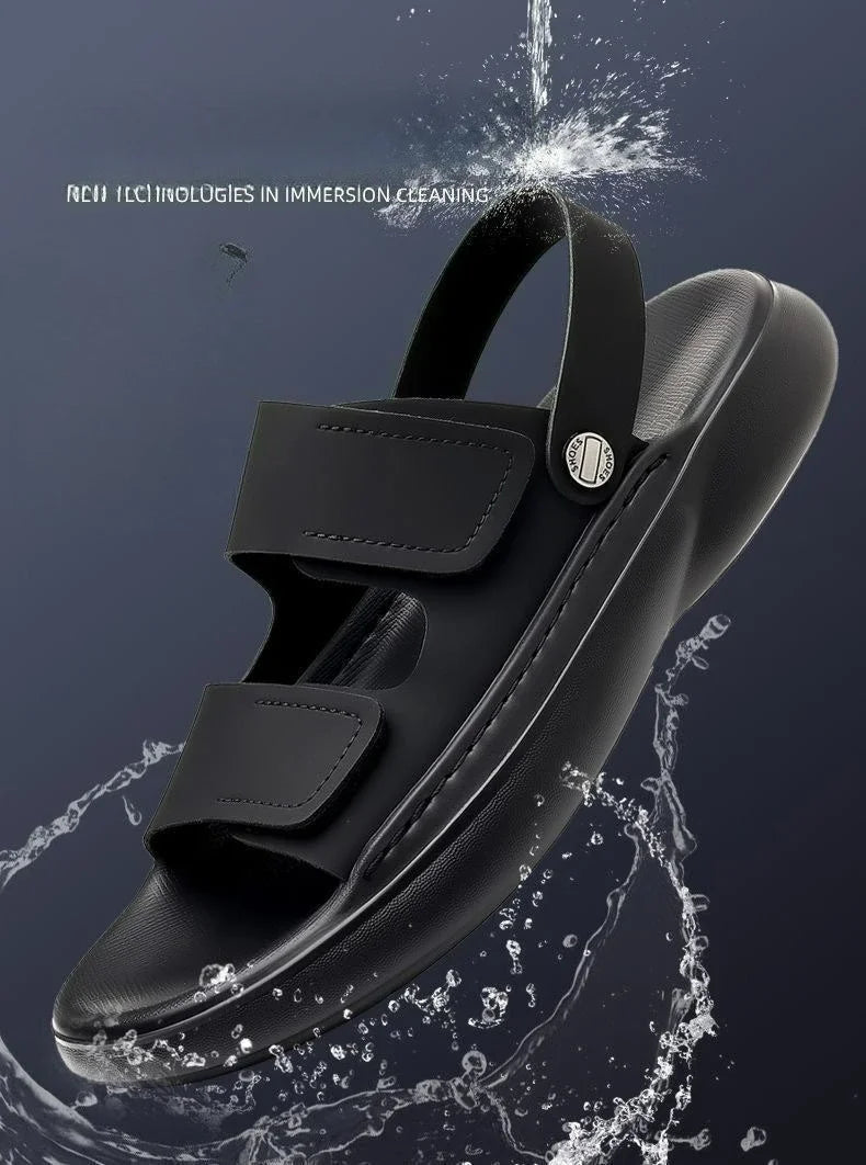 2026 New Men Sandals Casual Breathable Soft Sole Non-Slip Outdoor Fashion Beach Shoes Travel Slippers