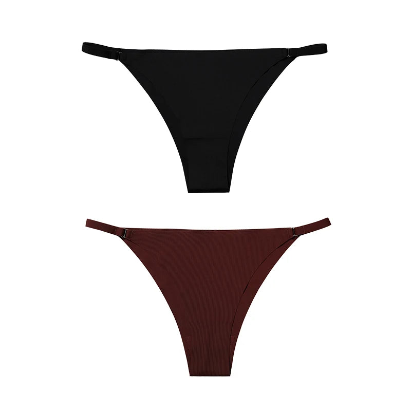 1Pc/2Pcs/4Pcs/7Pcs/Set Hot Sale Women's Panty Thin Belt Sexy Cotton Crotch Briefs Comfortable Breathable Seamless Panties