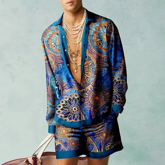 Creativity Shirt Sets 3D Printed Men Casual Fashion Short Sleeves Shirts Oversized Beach Shorts Summer Streetwear Suits Clothing