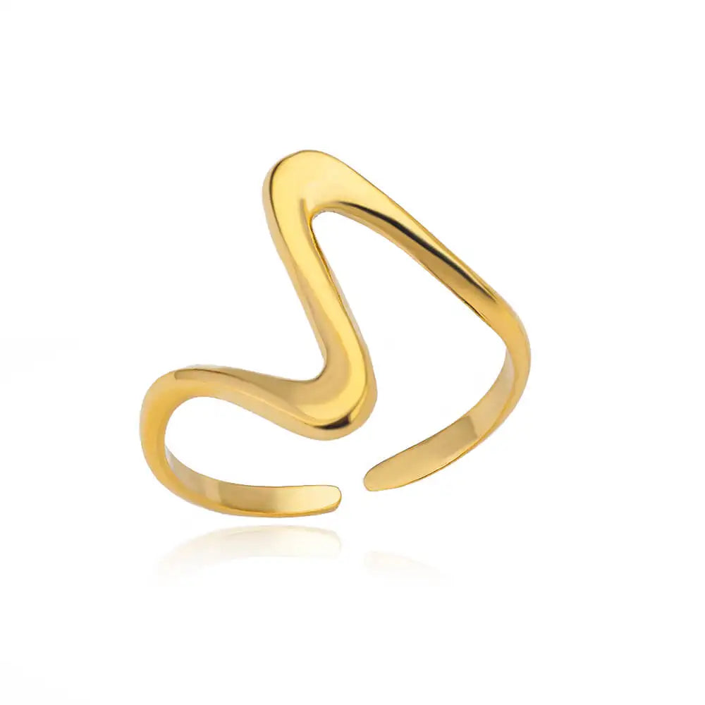 Zircon Moon Star Rings For Women Stainless Steel Glowing Moon Star Adjustable Finger Ring Aesthetic Wedding Jewelery Gift Femme