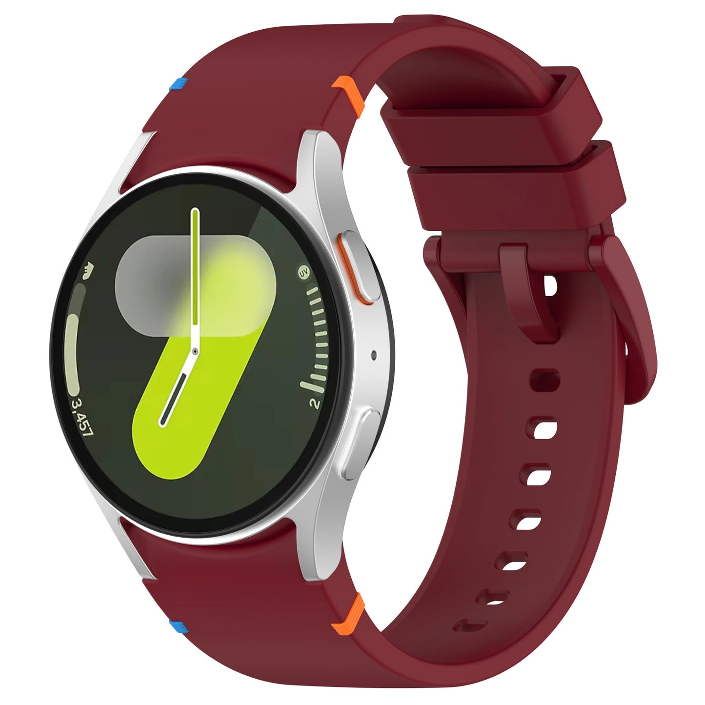 Silicone Strap for Samsung Galaxy Watch 7 6 5 4 44mm 40mm Original No Gaps Sports Band Accessories for 6/4 Classic 47mm 46mm43mm