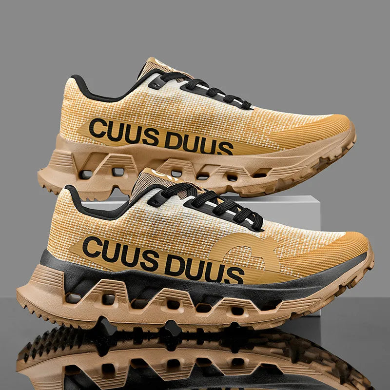 Men's Running Shoes Outdoor Couple Trainer Race Sneakers Off-road Shoes Cushioning Jogging Non-Slip Breathable Mesh Luxury Shoes