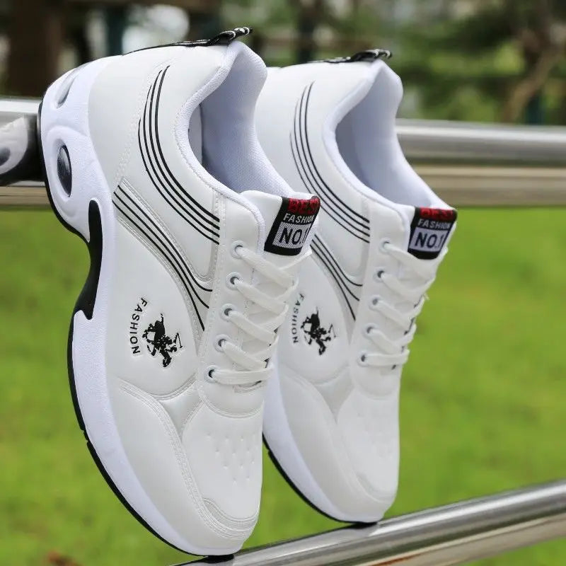 Fashion brand tenis men casual faux leather sneakers male wedged shoes new spring summer breathable trainers man gym run shoes