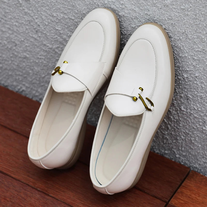 Fashion Men's Casual Shoes Men Horsebit Loafers Moccasins Mens Party Wedding Shoe Light Comfortable Driving Flats