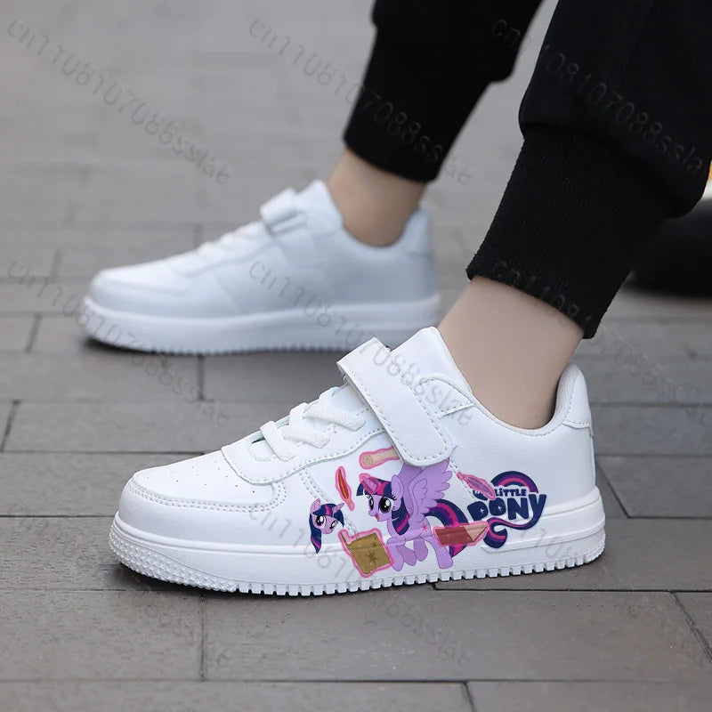 Twilight Sparkle Lovely Cartoon Printing Girls Children Parent Child Student Teenager Lightweight Lace Up Casual Sports Shoes