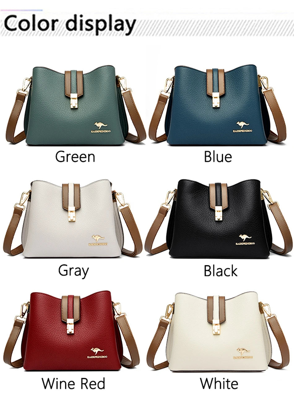 Women Bags Designer Handbags Casual Leather Cowhide High Capacity Shoulder Crossbody Bags for Women 2022 The New Luxury Handbags