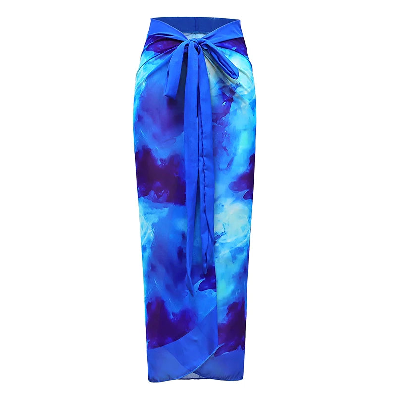 Sexy 2025 Push Up Bikini Set Swimwear Biquini Swimsuit Vintage Brazilian Bathing Suit Dress Print Cover Up Beach Skirt