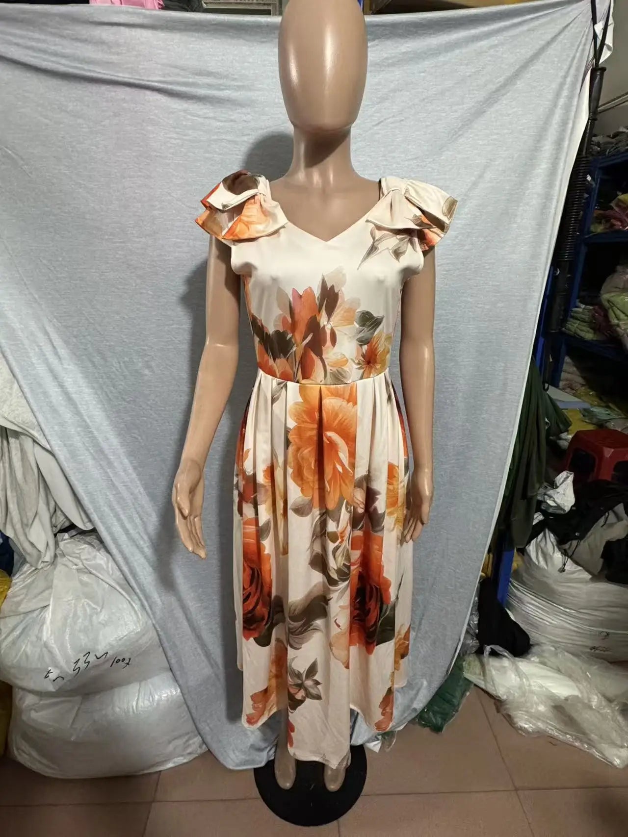 African Dresses for Women Elegant 2026 Dashiki Spring Summer Midi Dress Ladies Traditional African Clothing Ankara Dresses