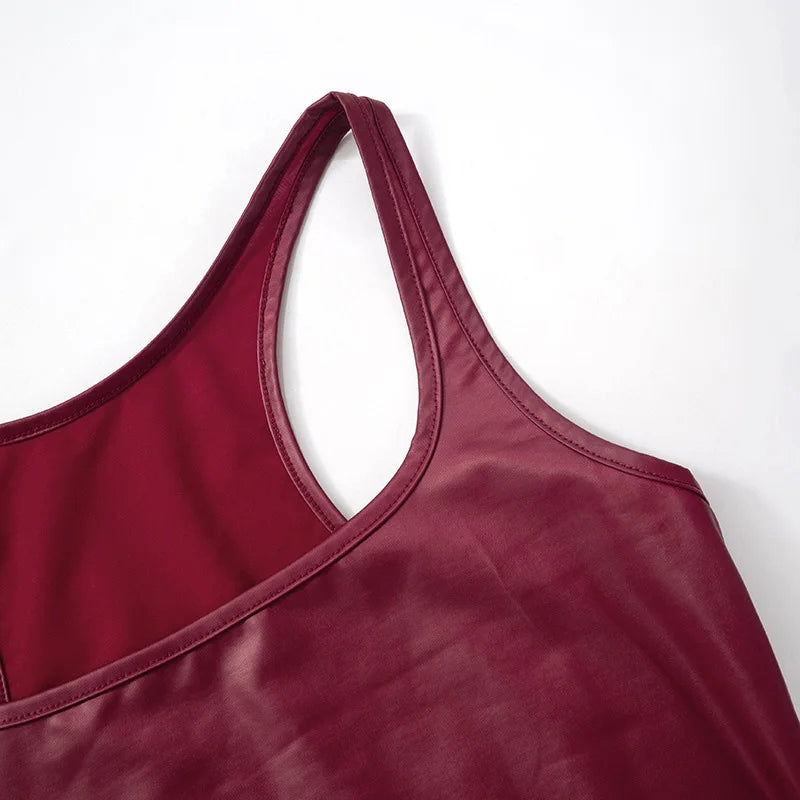 Women's Solid Square Collar Tank Top Sleeveless Y2K Korean Fashion Edgy Summer Ropa De Mujer Camison Verano
