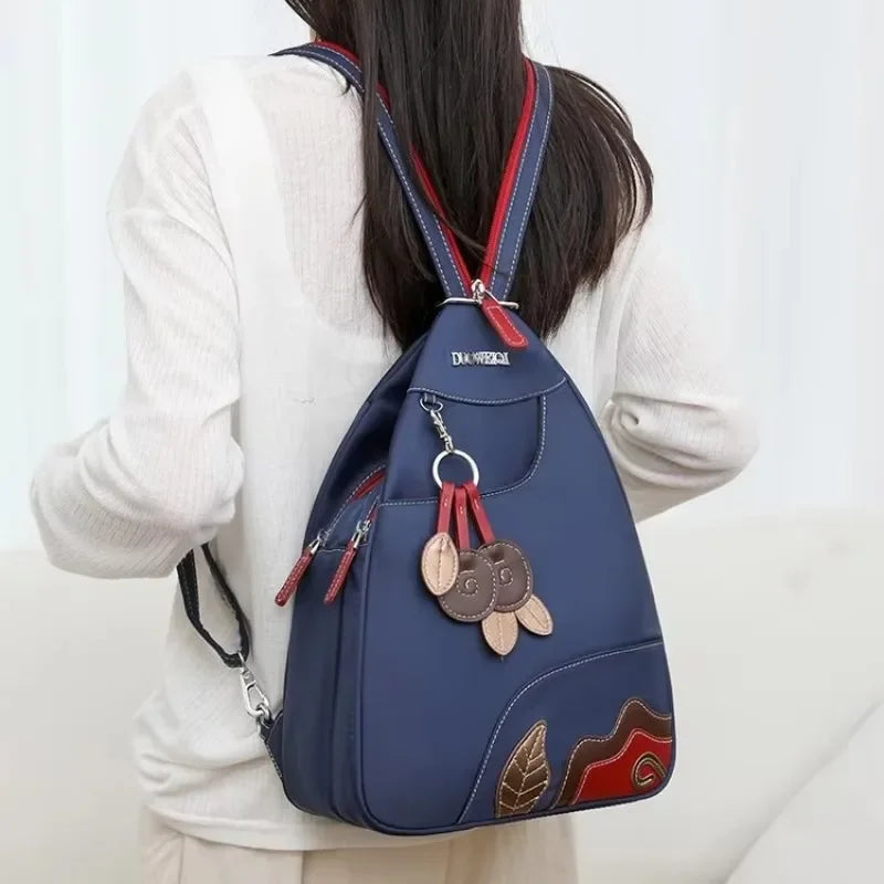 Casual Solid Nylon Designer Style Backpacks for Women 2026 High Quality Simple Versatile Commute Hot Trendy Sweet School Bags