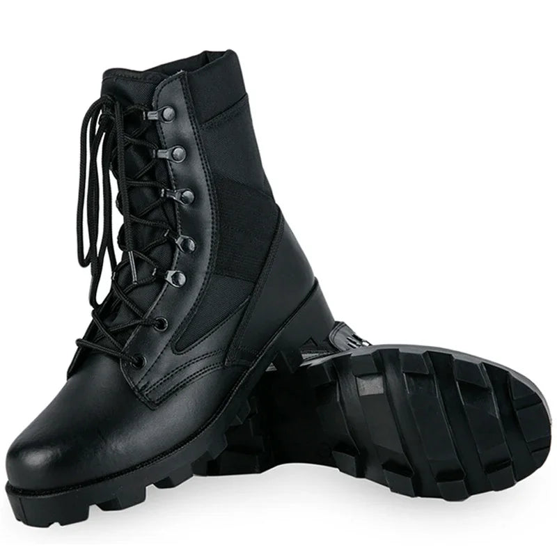 2024 Winter Tactical Boots Men Breathable Camouflage Desert Safety Shoes Combat Boots Outdoor Climbing Hiking Shoes