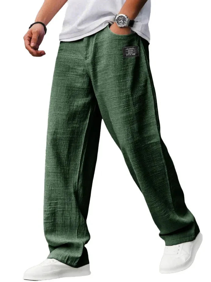 Summer Pants for Men Mens Linen Pants Mens Summer Elastic Waist Elastic Waist Pants Summer Pants Men Pants Men 2025 Mens Summer