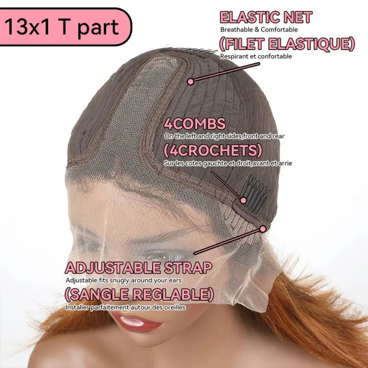 Burgundy HD Transparent Lace Front Human Hair Wigs 99J Red Straight 13x4 Lace Front Wig For Women  4x4 Lace Closure Straight wig
