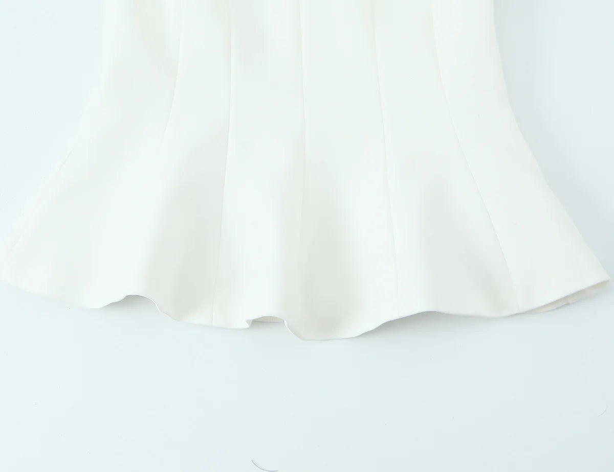 HH Female Summer Streetwear Style Sexy Top O-Neck Solid Sleeveless Bow Decorate Zipper Women's New Fashion Tops 2 Color