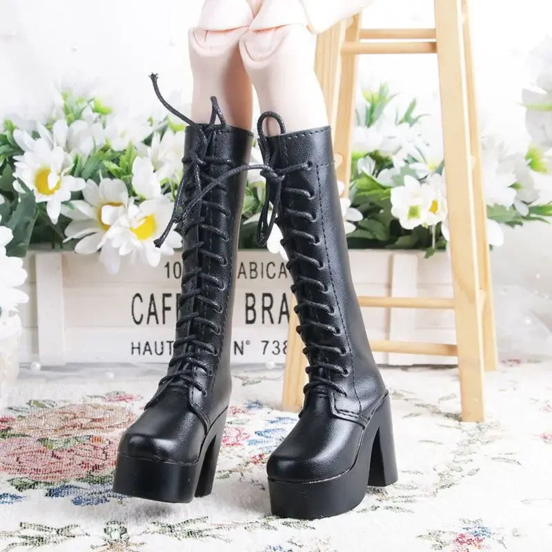 Fashion 60cm Doll's Shoes for 1/3 Bjd Doll Sneakers Long Boots Leather Shoes, High Heels Diy Girl Toys Dress Up Doll Accessories
