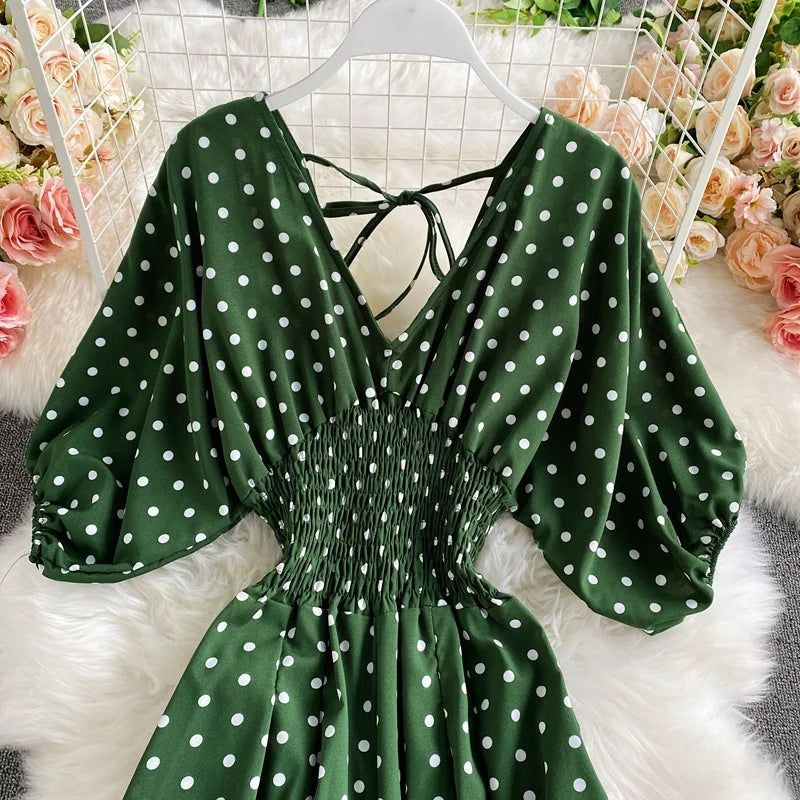 V Neck Sexy Dolman Sleeves Waist Slim Floral Print Jumpsuit Women Wide Leg Trousers Jumpsuit
