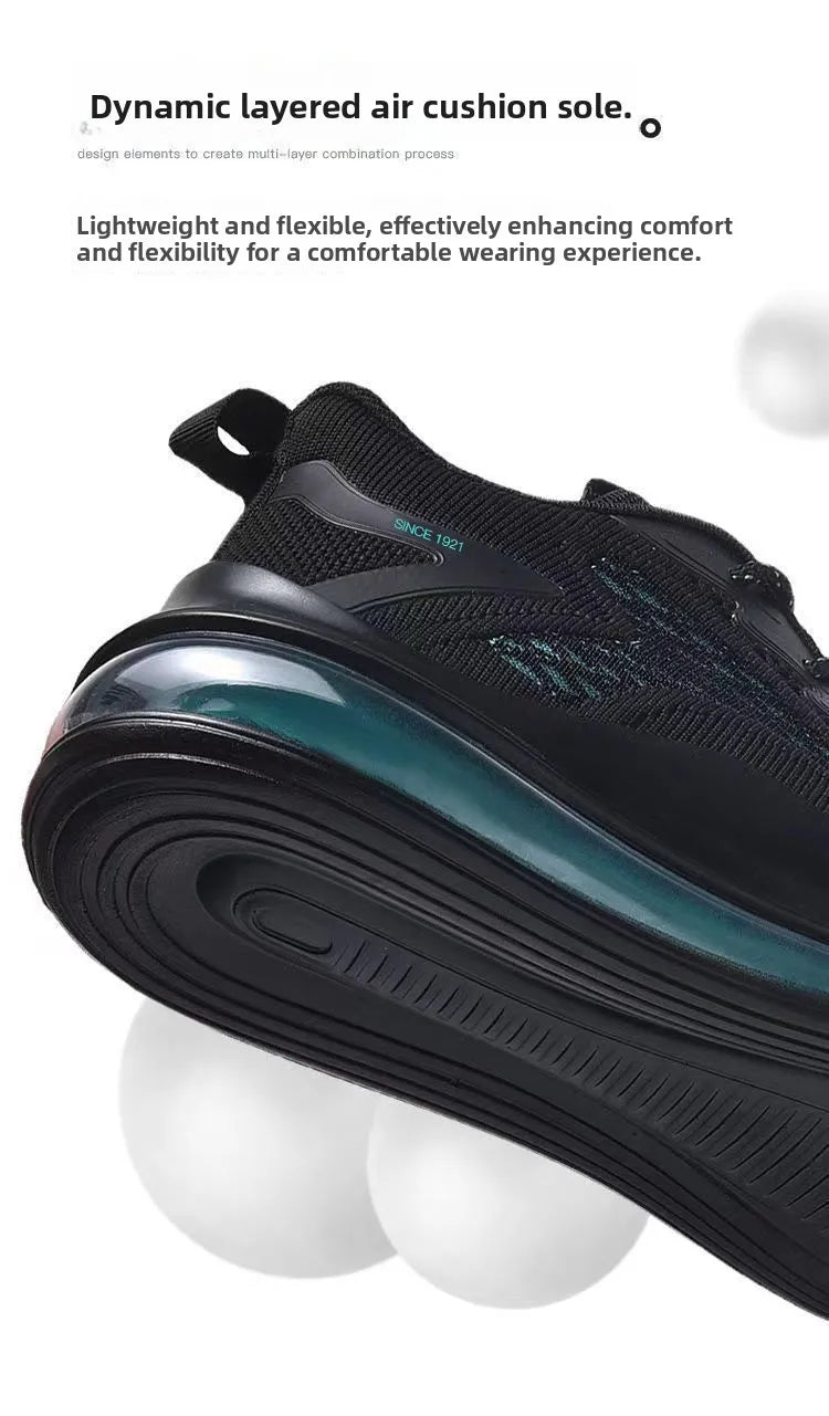 Men's Running Shoes Spring 2026 New Style Shock Absorption Air Cushion Sports Shoes Korean Version Heightening Fashion Casual...