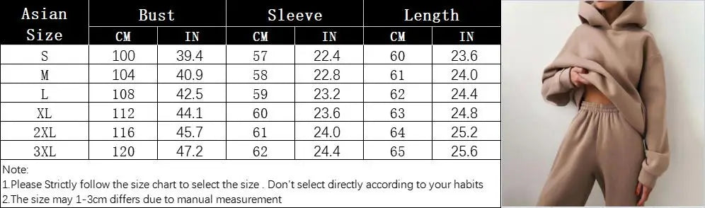 Women Two Piece Sets Tracksuit 2022 Autumn Casual Solid Long Sleeve Hoodie Sweatshirts Female Fashion Oversized Trouser Suits