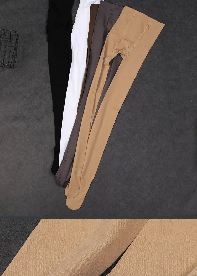 200D Autumn Winter Seamless Men Pantyhose Tights Male High Waist Elastic Stockings Sexy Leggings