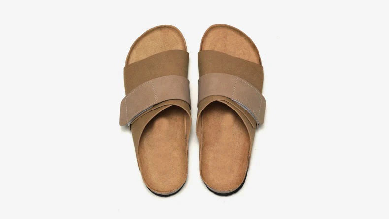 Wmen's Cork slippers casual breathable comfort sandals summer flip flops beach Muller outdoor fashion men‘s shoes