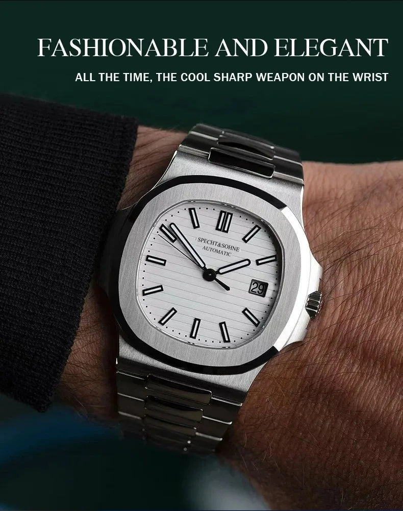 New Arrivals Fashion Men's Watches Luxury Automatic Watch For Men 42MM Stainless Steel Waterproof Rose Gold Sapphire5711 Watch