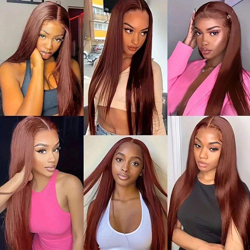 Straight Ombre Burgundy Bundles 1 3 4 Pcs/Lot 99J Dark Wine Red Brazilian Unprocessed Raw Human Hair Weave Extensions For Women