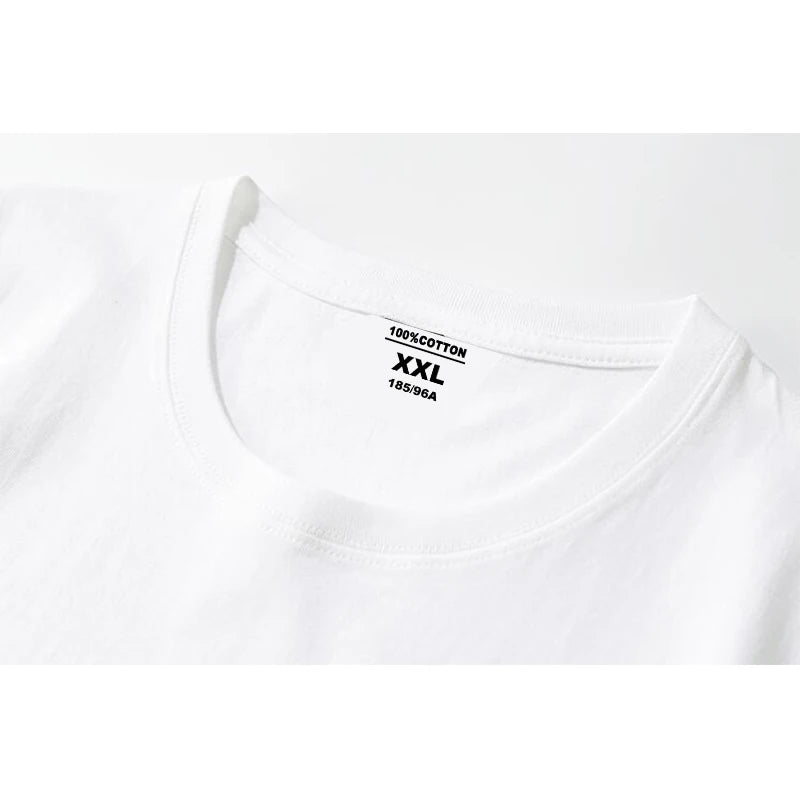 Men's High Quality 100% Cotton Moon Print Casual Summer Cool Short Sleeve Men Tshirt Loose t-shirt Male Tee Shirts Male Tee Tops