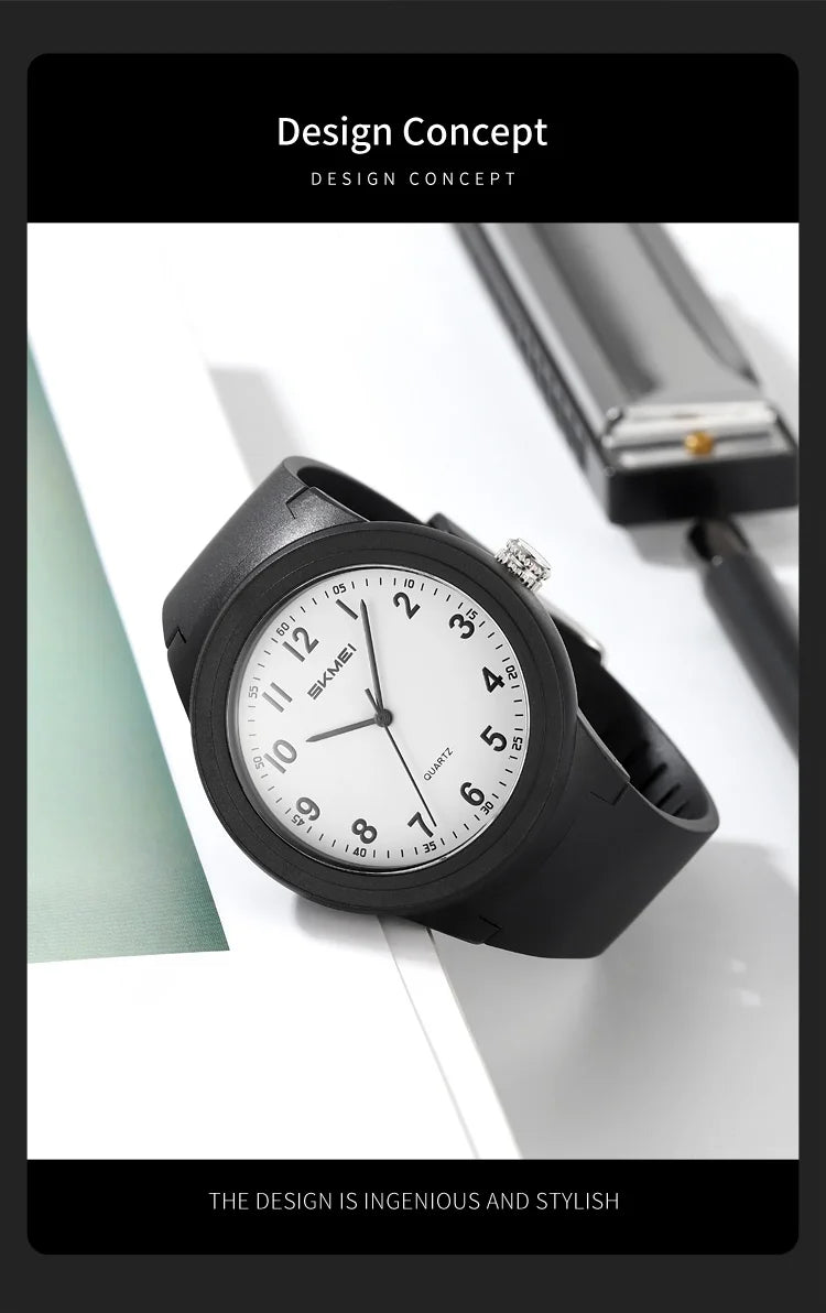 SKMEI 2469 Men Fashion Simple Waterproof Watches Ultralight Sports Quartz Mens Wristwatches Shockproof Clock 2108 Reloj Hombre