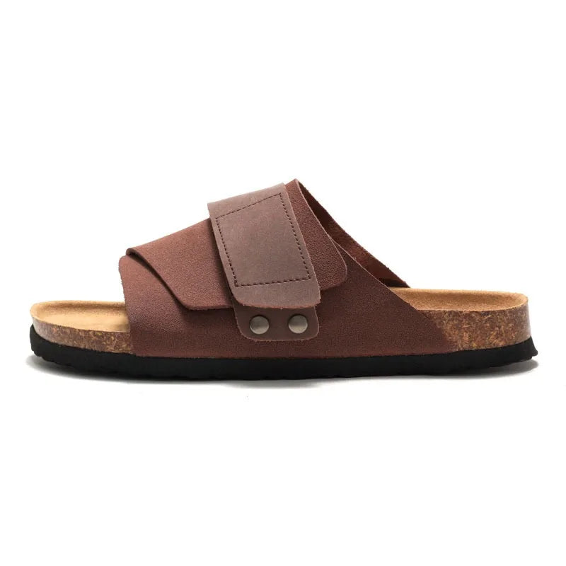Wmen's Cork slippers casual breathable comfort sandals summer flip flops beach Muller outdoor fashion men‘s shoes