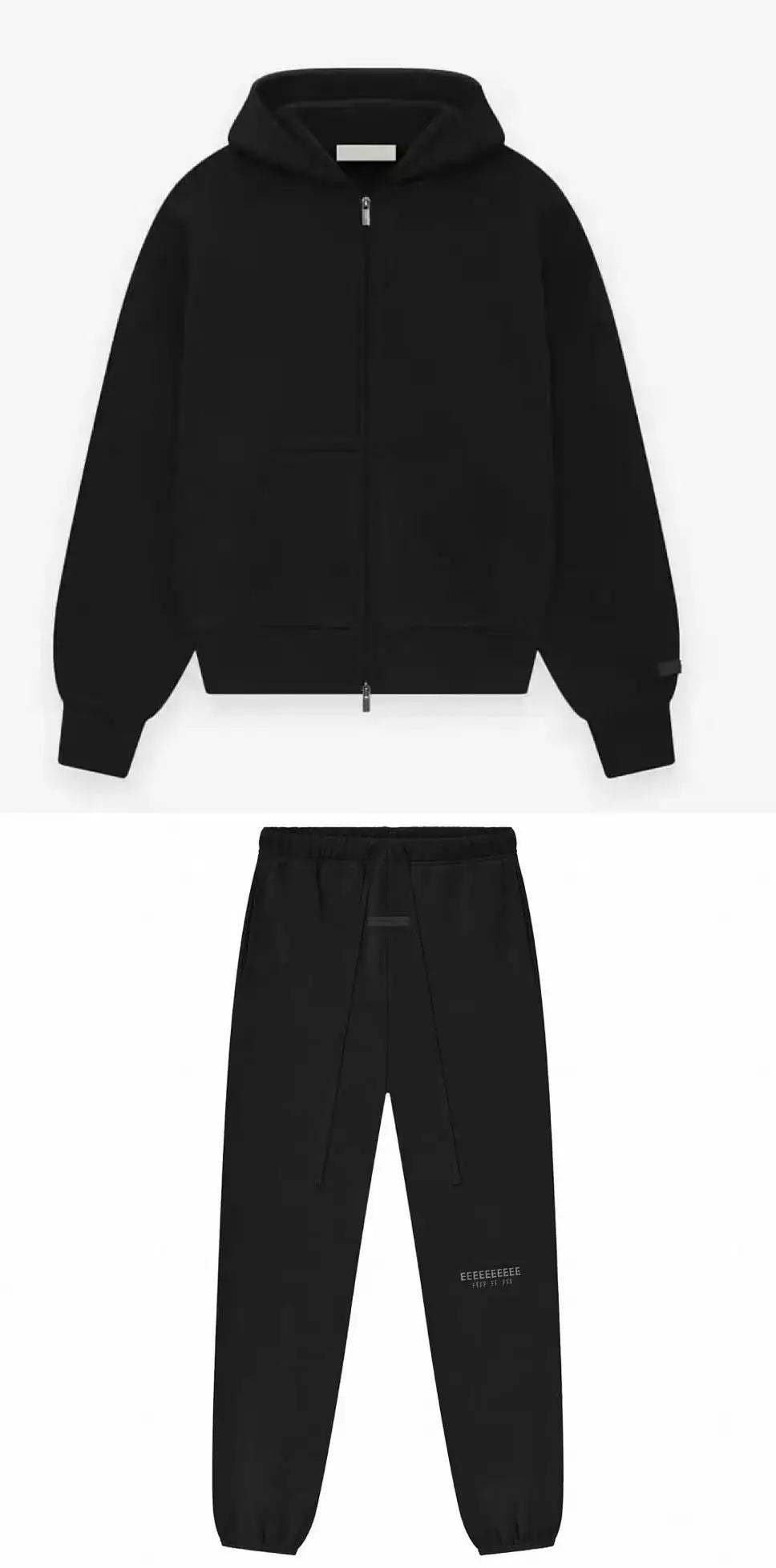 Season 9 Men's Oversized Hoodies Two-pieces Sets Brand Design Metallic Texture Silicone Letter Hoodie Couple Sports Tracksuits