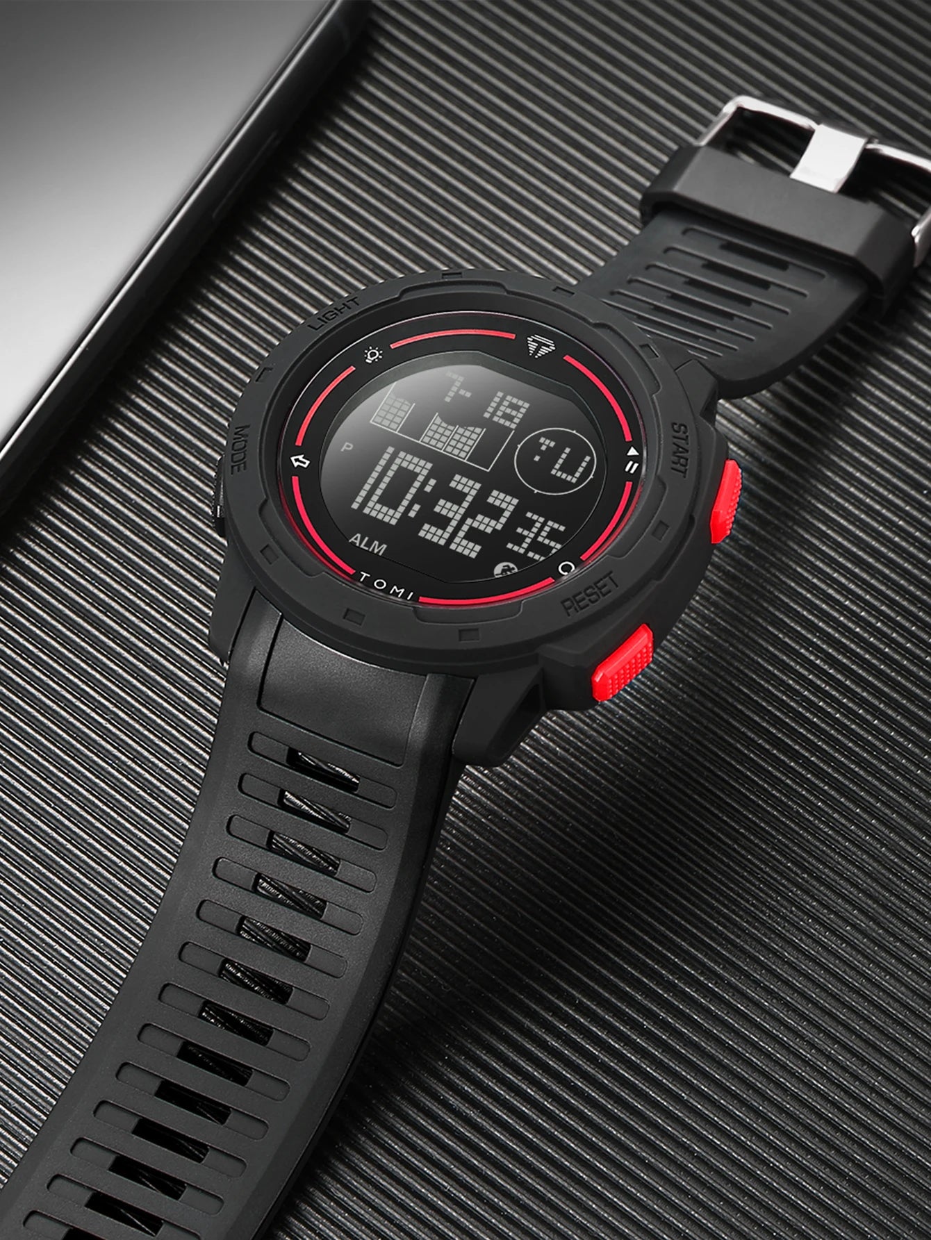 TOMI Sports Watch Digital Watch Multi functional Waterproof Stop Watch Student Sports Electronic Watch Children's Gift