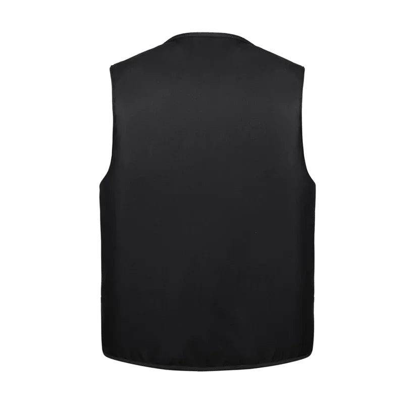 Men Large Size XL-4XL Motorcycle Casual Vest Male Multi-Pocket Tactical Fashion Waistcoats High Quality Masculino Overalls vest
