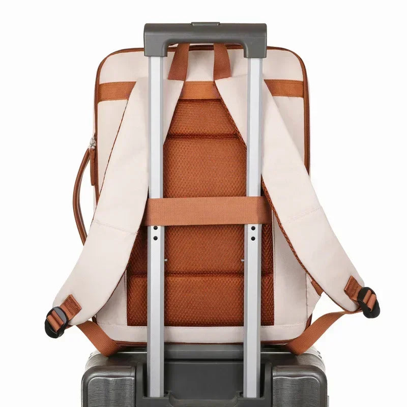 Women Business Backpack Waterproof Laptop Computer Pack Weekender Commuter Bag With USB Port College Student Bags Travel Daypack