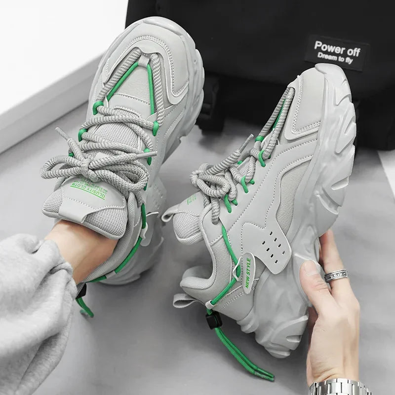 2025 New Men's Luxury Platform Sneakers Fashion Men Running Shoes Increased Breathability Man Shoes Lace Up Zapatillas De Hombre