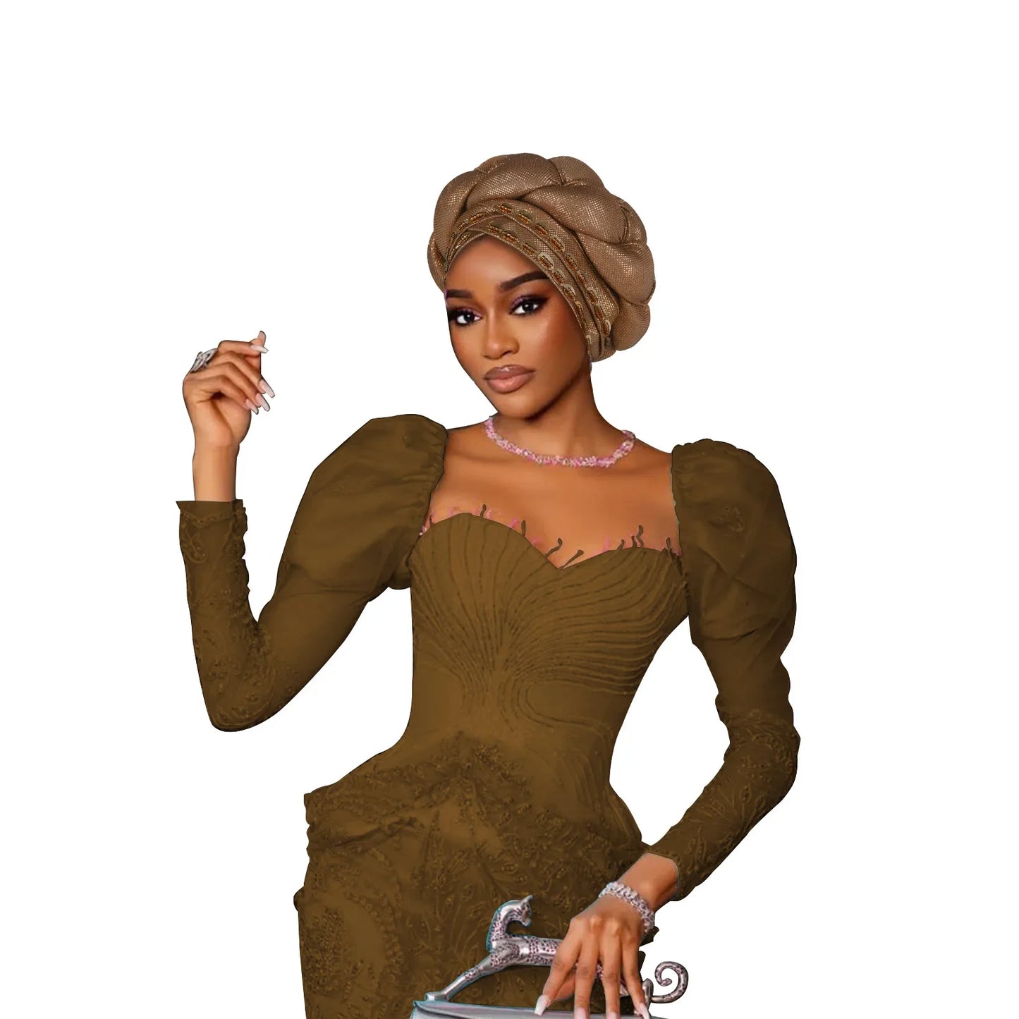 Fashion Hats for Women African Headtie Turban Auto Gele Head Wraps Cap Wedding Party Muslim Hijab Bonnet Headscarf Nigeria Geles