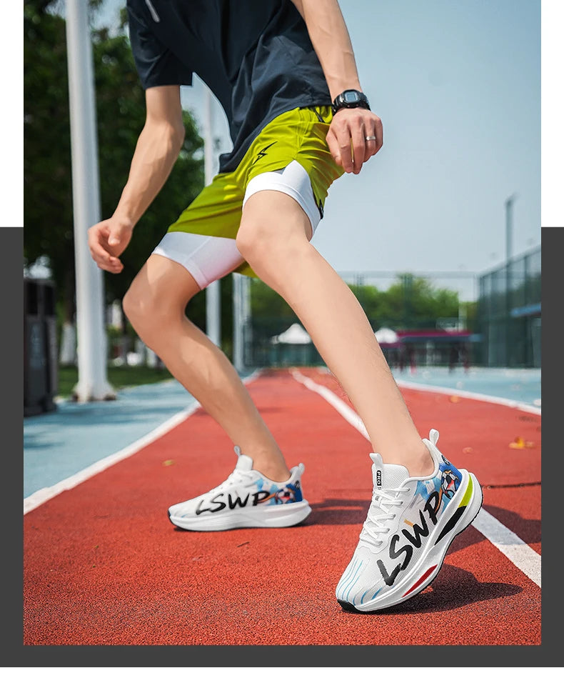Running Shoes Original Man Carbon Plate Marathon Sports Shoes Casual Breathable Lightweight Women Comfortable Athletic Sneakers